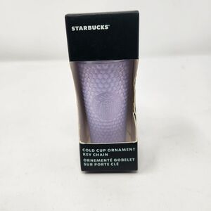 Starbucks 2021 Holiday Lilac Cold Cup Key Chain